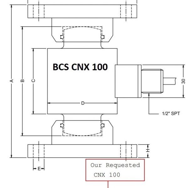 Cảm biến lực nén CNX-100 BCS